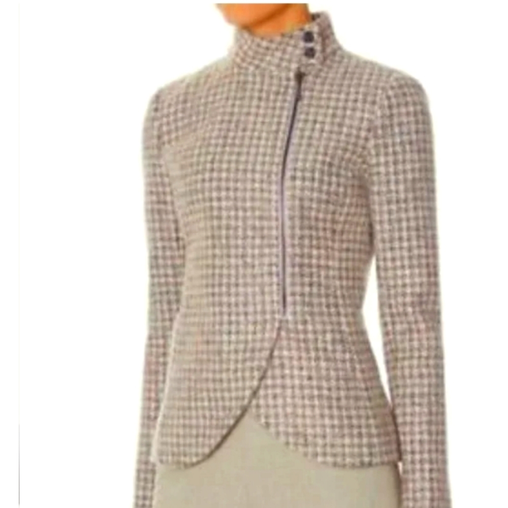 The Limited Tweed lined jacket with side zipper Size S NWT